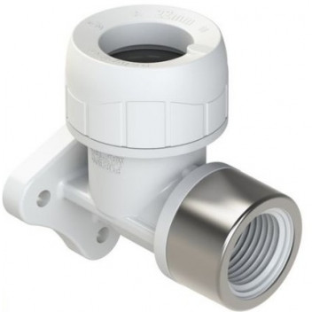 POLYPLUMB ENHANCED - 22X1/2\" WALL PLATE ELBOW - WHITE