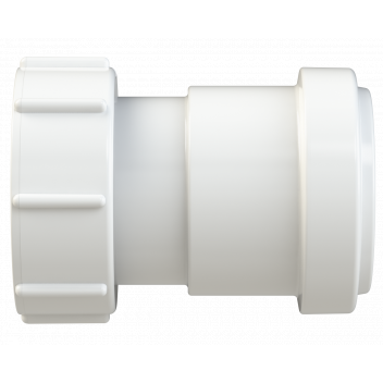 PUSHFIT THREADED COUPLING; 40MM WHITE