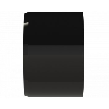 S/WELD SOCKET STOP END PLUG; 32MM BLACK