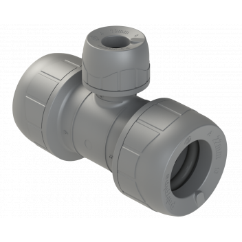 POLYPLUMB BRANCH REDUCED TEE; 22X22X10MM