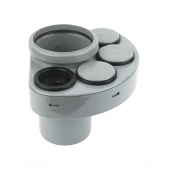 FLOPLAST RING-SEAL SOIL MANIFOLD;4\"/110MM GREY