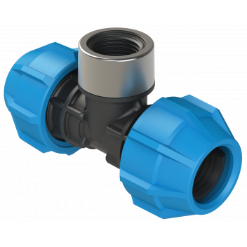 POLYFAST BSP FEMALE BRANCH TEE;20MMX1/2\"