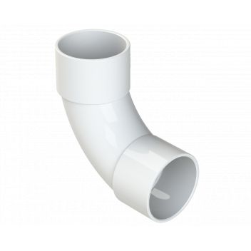 S/WELD SWEPT BEND 92.5DEG; 32MM WHITE