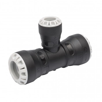 PLASSON PUSHFIT REDUCING TEE 25MM X 20MM X 25MM