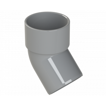 S/WELD SPIGOT BEND 45DEG; 32MM GREY