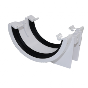 E.TUPLING 112MM HALF-ROUND UNION -WHITE