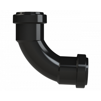 PUSHFIT SWEPT BEND 91.25DEG; 32MM BLACK
