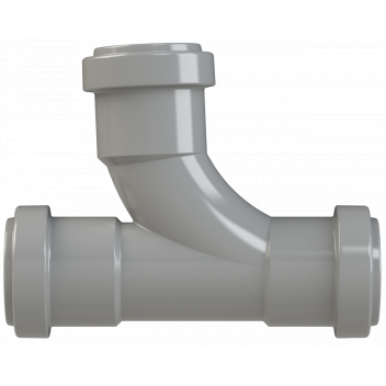 PUSHFIT SWEPT TEE 91.25DEG; 32MM GREY