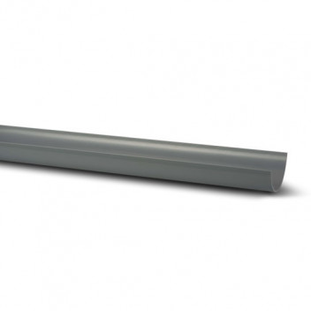 RWHR075 HALF ROUND GUTTER; 2M GREY