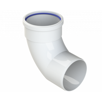 POLYPIPE RING-SEAL BEND (1XSCKT);4\"/110MM 92.5DEG WT