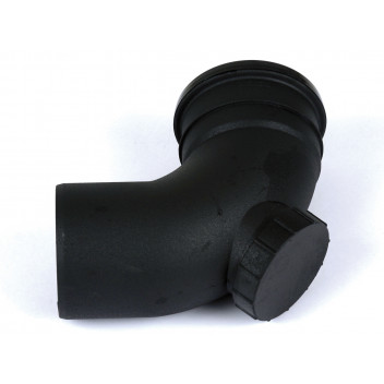 110MM CAST IRON EFFECT 92.5° SINGLE SOCKET ACCESS BEND