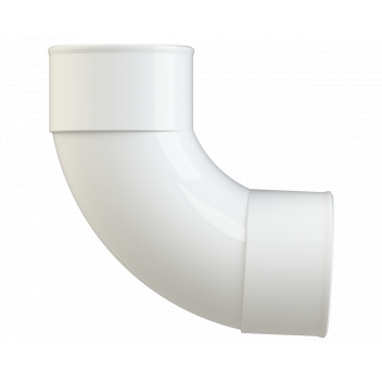 POLYPIPE S2000 50MM MUPVC 92.5DEG SWEPT BEND - WHITE