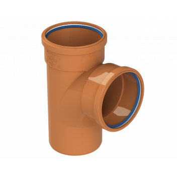 DRAIN EQUAL JUNCTION;87.5D 2XSCKT 4\"/110