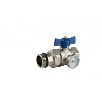 BALL VALVE WITH TEMPERATURE GAUGE