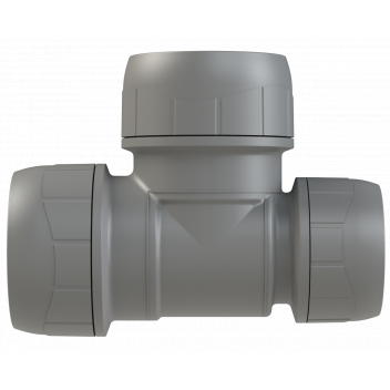 POLYPLUMB END REDUCED TEE; 28X22X28MM