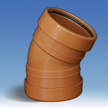 E.TUPLING 110MM UG DOUBLE SOCKET 30 DEGREE BEND