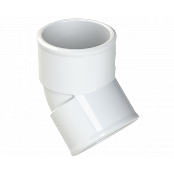 POLYPIPE S2000 32MM MUPVC 45DEG OBT BEND - WHITE