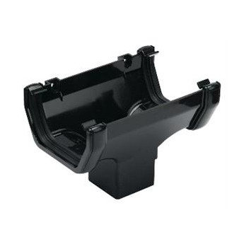 E.TUPLING 114MM SQUARE RUNNING OUTLET - BLACK