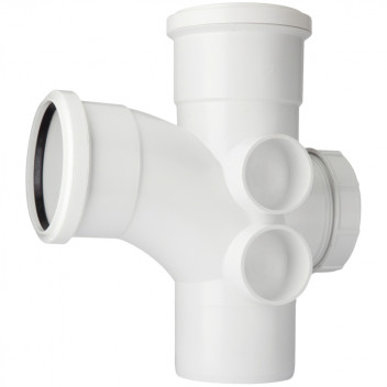 POLYPIPE RING-SEAL ACCESS BRANCH;4\"/110MM 112.5D WHT