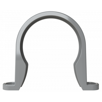 S/WELD PIPE CLIP; 50MM GREY