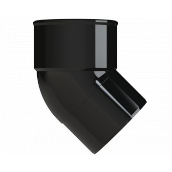 S/WELD SPIGOT BEND 45DEG; 50MM BLACK