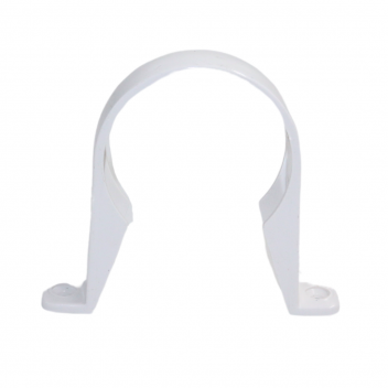 E.TUPLING 68MM ROUND DOWNPIPE CLIP - WHITE