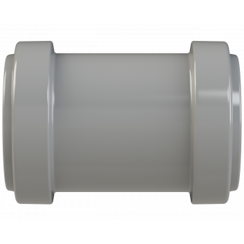 PUSHFIT STRAIGHT COUPLING; 40MM GREY