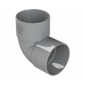 S/WELD KNUCKLE BEND 90DEG; 50MM GREY