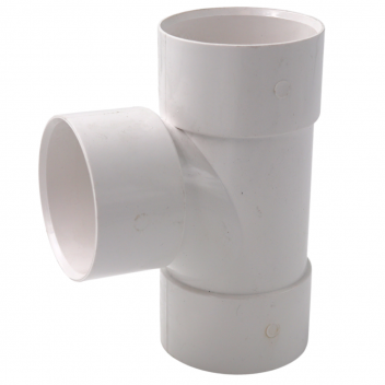 E.TUPLING SOLVENT WASTE TEE - 32MM - WHITE