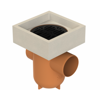 DRAIN BOTTLE GULLY BACK INLET; 4\"/110MM