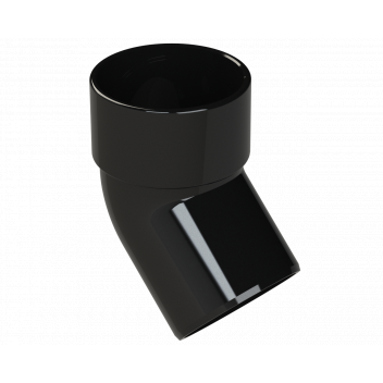 S/WELD SPIGOT BEND 45DEG; 40MM BLACK