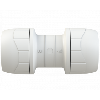 POLYPLUMB ENHANCED - 15MM COUPLER - WHITE