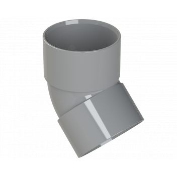 S/WELD OBTUSE BEND 45DEG; 50MM GREY