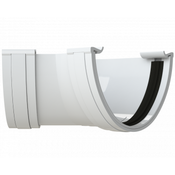 PFLOW DEEP 135 DEGREE ANGLE; WHITE