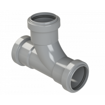 PUSHFIT SWEPT TEE 91.25DEG; 40MM GREY