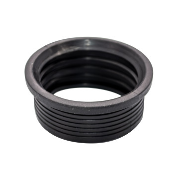 FLOPLAST BOSS ADAPTOR (RUBBER PUSHFIT);50MM BLK