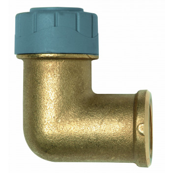 POLYPLUMB FEMALE ELBOW BRASS; 15MMX1/2\"
