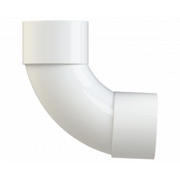 S/WELD SWEPT BEND 92.5DEG; 32MM WHITE