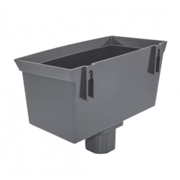 FLOPLAST XTRAFLO HOPPER; 110MM ANTHRACITE GREY