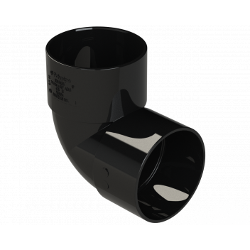 S/WELD KNUCKLE BEND 90DEG; 50MM BLACK