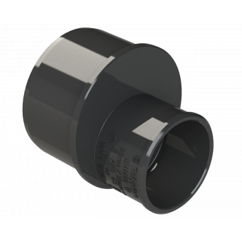 S/WELD REDUCER; 32MM (FROM 50MM) BLACK