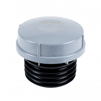 FLO PUSHFIT AIR ADMIT VALVE;4\"/110MM GRY