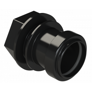 PUSHFIT TANK CONNECTOR; 32MM BLACK