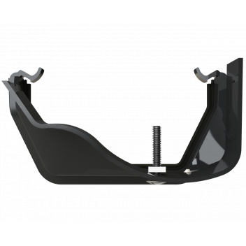 RW FITTS PLASTIC-METAL GUTT ADAPTOR;BLCK