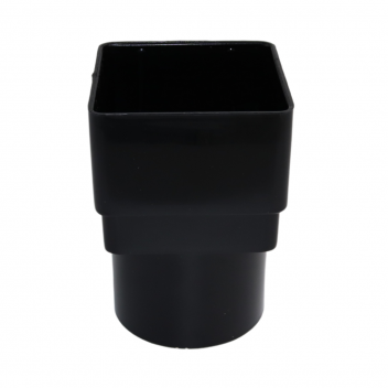 E.TUPLING DOWNPIPE SQUARE-ROUND ADAPTOR - BLACK