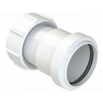 PUSHFIT THREADED COUPLING; 40MM WHITE