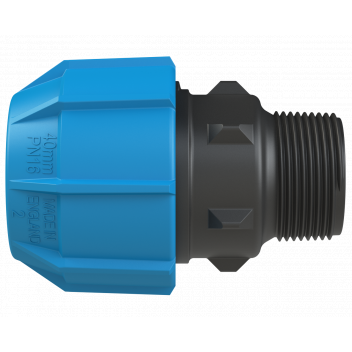 POLYFAST 40MM X 1 1/4\" MALE ADAPTER