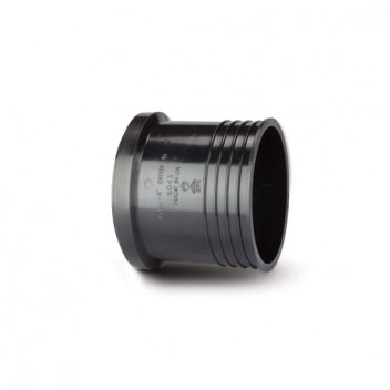 POLYPIPE RING-SEAL DRAIN CONNECTOR; 3\"/82MM BLACK