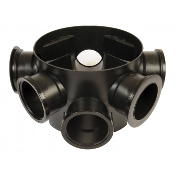 315MM DIA. SHALLOW ACCESS CHAMBER BASE 190MM INVERT (INC. 2 SOCKET PLUGS)