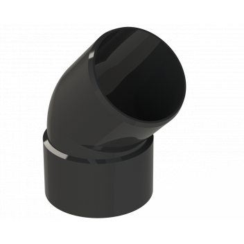 POLYPIPE RING-SEAL OFFSET BEND; 3\"/82MM 135 DEG BLCK